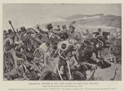 Balaklava, 25 octobre 1854, la charge de la brigade légère - Richard Caton Woodville junior